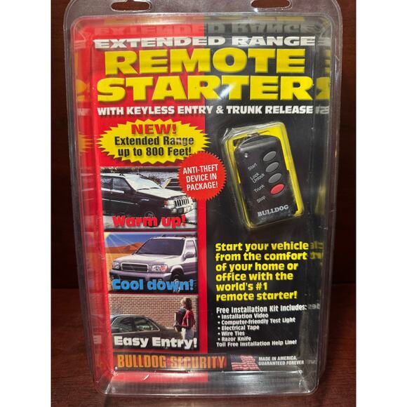 Bulldog Security Extended 800 Ft Range Remote Starter RS102E New Sealed Package - Picture 1 of 8